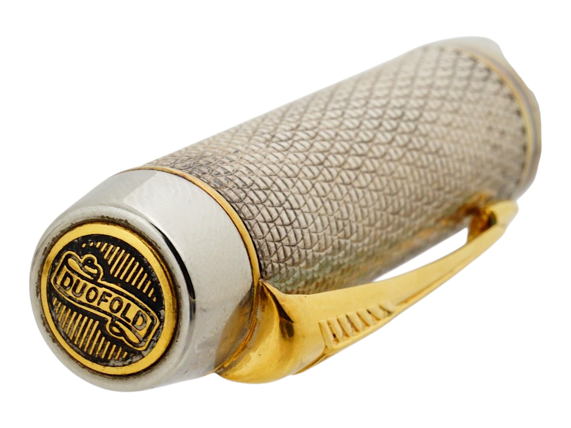 PARKER DUOFOLD SILVER PLATED CISELÉ PATTERN FOUNTAIN PEN