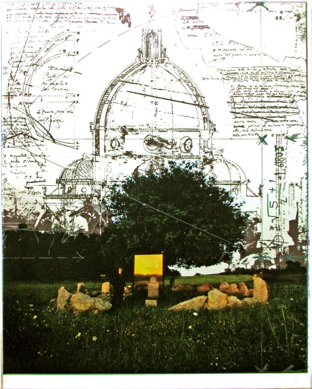 Igael Tumarkin - photo-lithograph, 120x166 cm. photo-lithograph, 
Photographic print, glued on 