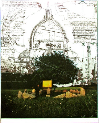 Igael Tumarkin - photo-lithograph, 120x166 cm. photo-lithograph, 
Photographic print, glued on 