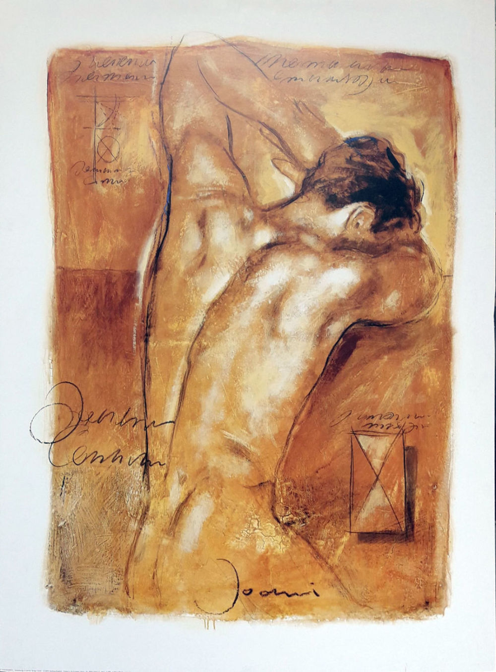 Joani - A Man's Desire. poster 
90x120 
glued on cardboard 
This art print displays sharp, vivid 