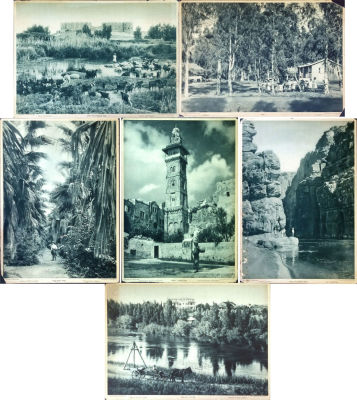 Ben Dov - Lot 6 photographs of Eretz Israel. photo, printed in Germany, 27x38 
The Fortress Antonia 