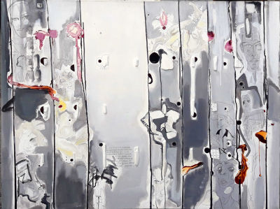 Katrine Szyper - abstract. Acrylic on canvas, mixed media, 92x123 cm 
Katrine Szyper - a designer 