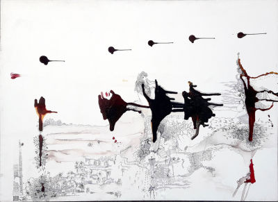 Katrine Szyper - abstract. Acrylic on canvas, mixed media, 100/130 cm 
Katrine Szyper - a designer 