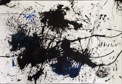 Unknown artist - watercolor on paper "Sophie". watercolor on paper 
Size: 100X72 
signed in Hebrew 