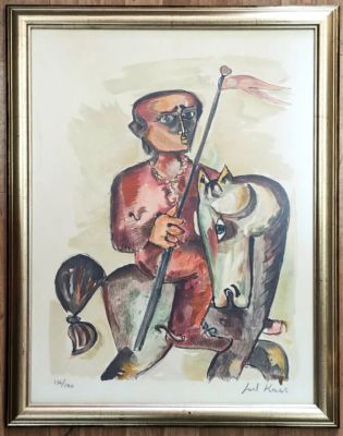 Joel Kass - Signed print framed in a beautiful and appropriate frame 
Frame size 80x60 cm 