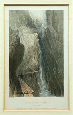 William Henry Bartlett - George of The Tamina. lithography 12x18 cm 
William Henry Bartlett was a 