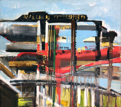 Rachel Shelach - Urbanic. acrylic on canvas 
70x80 cm 
Rachel Shelach has been painting for the 