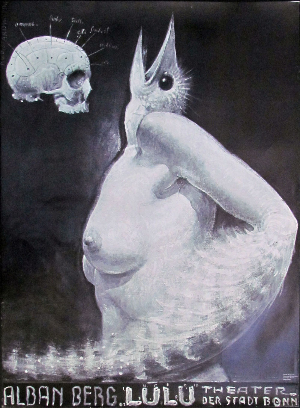 Franciszek Starowieyski - Lulu, Alban Berg, Polish Opera Poster. LULU - Opera of Alban Berg 