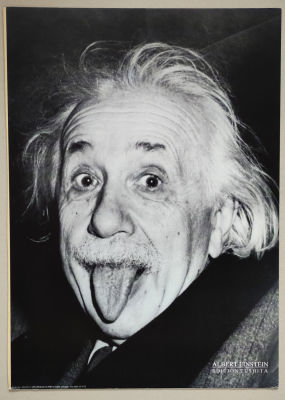 Albert Einstein. Edition Tushita. Toshita edition poster, pasted on cardboard, new condition 