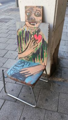 Guy Kaplan Artezachen - Sitting on the chair. Guy Kaplan, a multidisciplinary artist, is involved 