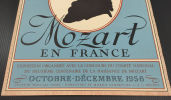 Mozart in France: [exhibition], Paris, Biblioth&egrave;que nationale, 1956,. lithographic poster 
size: Image - 1