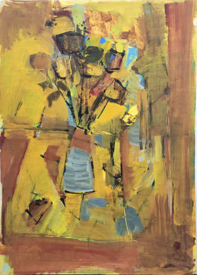 Nachum Kook - Gouache on paper, 1964 
50x70 cm 
Nachum Kook, Painter and Illustrator. b. 1908 