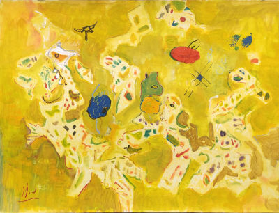 Nachum Kook - Gouache on paper, 
50x70 cm 
Nachum Kook, Painter and Illustrator. b. 1908, Jaffa 