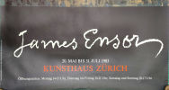 JAMES ENSOR 
"KUNSTHAUS ZURICH 1983" 
Dimensions: 128 x 90 cm 
oversize posterImage - 1