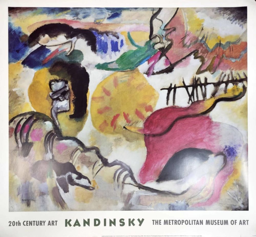 Kandinsky - The Metropolitan Museum Art. . Exhibition poster 
size 91x84 cm 
Improvisation 