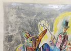 David Meshulam - Mixed technique on paper 
David Meshulam, painter and sculptor, born 1930, Bulgaria.Image - 1