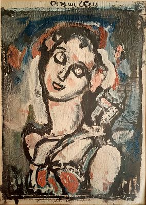 Georges Rouault - The Blue Bird. Lithograph 
a reproduction made by Establishments BRAUN &amp; Cin 