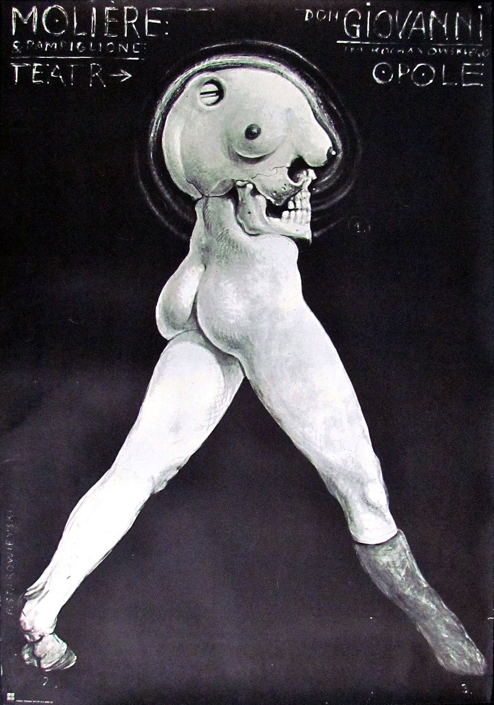 Franciszek Starowieyski - Don Giovanni, Moliere
Original Polish theater poster, 1976. Don Giovanni 
