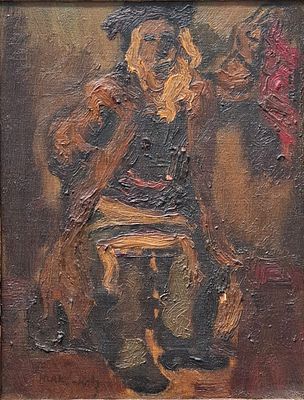 Mane-Katz - to Douchka. Oil on canvas 20x26 cm 
signed, dated 1931 
Man&eacute;-Katz (known in France as 