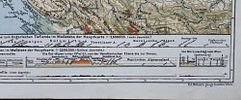 The Alps Map (1919) - from the Kozenn Atlas. size: 57x29.4 cm 
Product Description: The Alps Image - 3