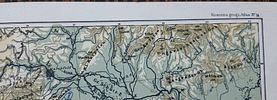 The Alps Map (1919) - from the Kozenn Atlas. size: 57x29.4 cm 
Product Description: The Alps Image - 1