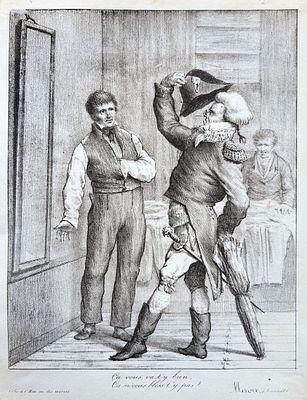 Charles Etienne Pierre Motte - Napoleonic Scenes, Lithograph Printed by Charles Motte. Anonymous 