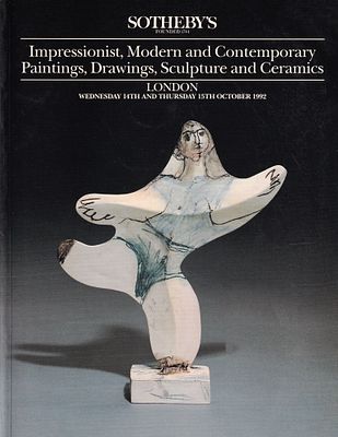 Каталог аукциона Sotheby's, Лондон, Живопись, рисунки, скульптура и керамика импрессионистов 