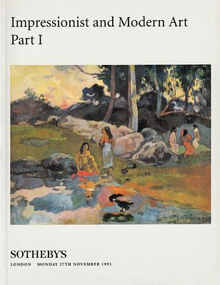 [редкий каталог в двух частях] Каталог аукциона Sotheby's, Лондон: Искусство импрессионистов и 