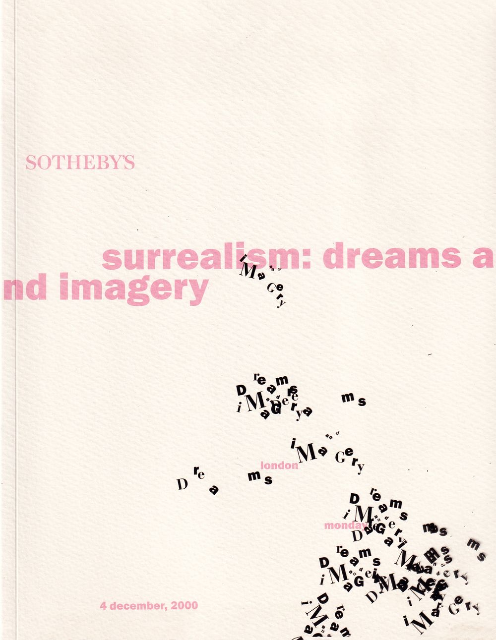 [редкость] Каталог аукциона Sotheby's, Лондон: Сюрреализм: Мечты и воображение от 4 декабря 