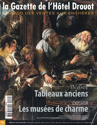 Журнал La Gazette De L'H&ocirc;tel Drouot № 24 за 2009 год. Париж: De L'Hotel Drouot, 2009 
250 с. 