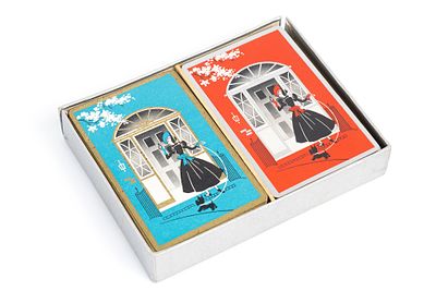 Две колоды игральных карт с дизайном в стиле ар-деко. США, Stratford Playing Cards, 1920-е гг. 