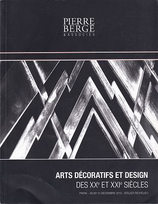 Каталог аукциона Pierre Berge & Associes, Париж, Декоративное искусство и дизайн ХХ-XXI веков 