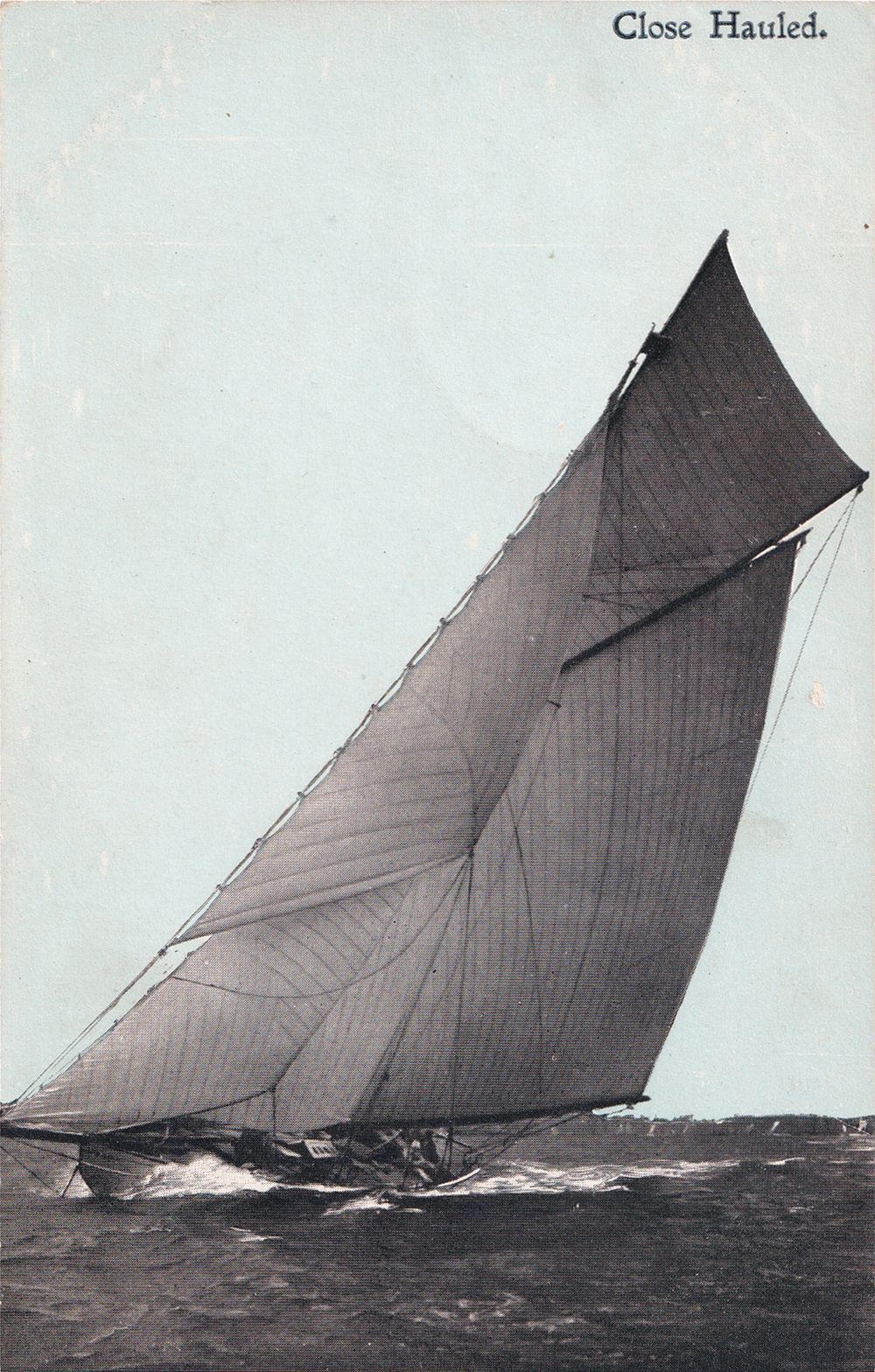Почтовая карточка "Гоночный бейдевинд". Великобритания: McCaw Stevenson, 1904. Серия №40 Marcus 