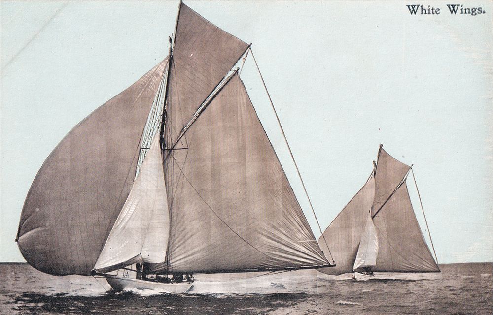 Почтовая карточка "Паруса". Великобритания: McCaw Stevenson, 1904. Серия №40 Marcus Ward &amp; 