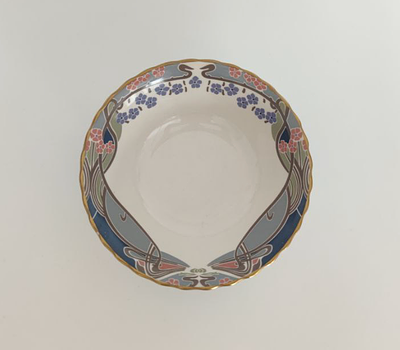 [без резерва] Пиала с орнаментом Liberty &laquo;Ианта&raquo;. Англия, Mason's Ironstone, Liberty, 1987. 