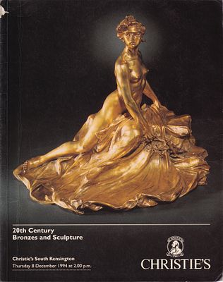 [без резерва] Каталог аукциона Christie's, Лондон, Бронза и скульптура ХХ века от 8 декабря 