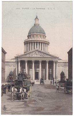 Почтовая карточка "Пантеон". Франция, 1900-е гг. 
13,9 х 9 см. 
Почтовая карточка в хорошем 