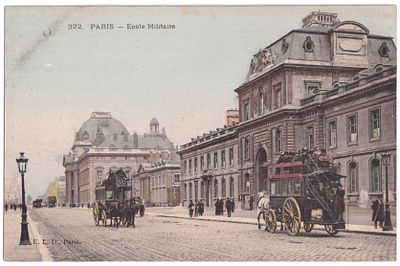 Почтовая карточка "Военное училище". Франция, 1900-е гг. 
9 х 13,9 см. 
Почтовая карточка в 