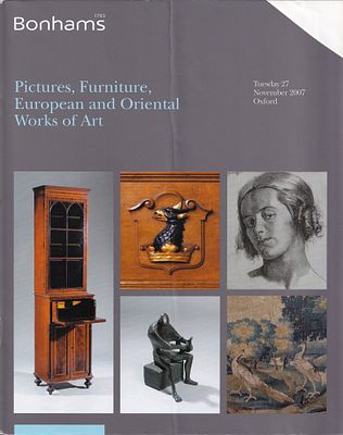 Каталог аукциона Bonhams, Оксфорд, Живопись, мебель, европейское и восточное 