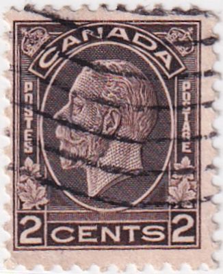 [Канада 1933] 1 марка &laquo;Король Георг V&raquo; из серии &laquo;King George V 1932-33 "Medallion" Coil&raquo;. Гашеная 