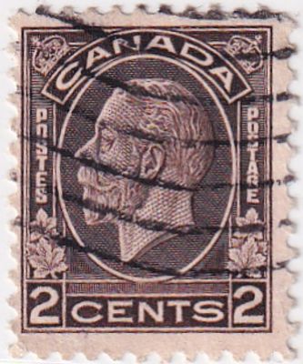 [Канада 1935] 1 марка &laquo;Король Георг V&raquo; из серии &laquo;King George V 1935 "Pictorial"&raquo;. Гашеная 
22 x 