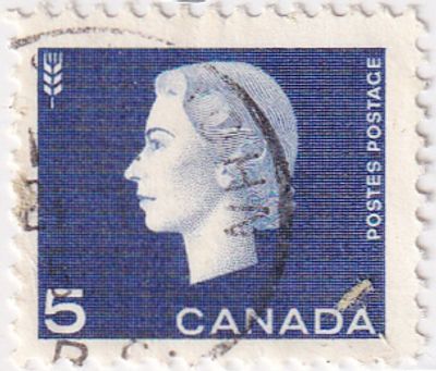 [Канада 1962] 1 марка &laquo;Королева Елизавета II и сноп пшеницы&raquo; из серии &laquo;Queen Elizabeth II - 