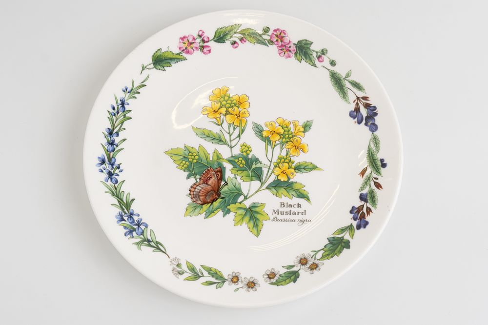 Декоративная коллекционная тарелка &laquo;Горчица черная&raquo; из серии &laquo;Душистые травы&raquo; (&laquo;Herbs by Royal 