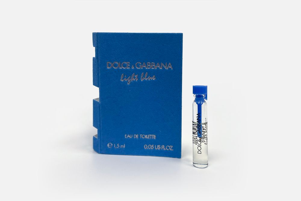 Миниатюрный пробник туалетной воды Light Blue от Dolce & Gabbana . Италия, 2000-е гг. 
Объём: 1 