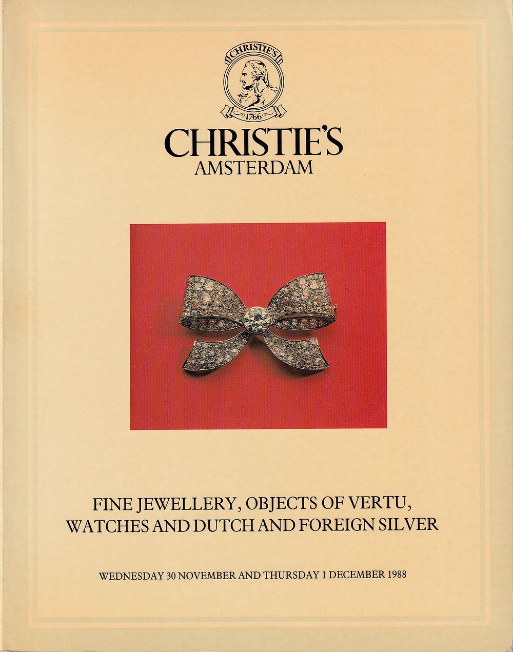 Каталог аукциона Christie's, Амстердам, Редкие ювелирные изделия, объекты роскоши, часы 