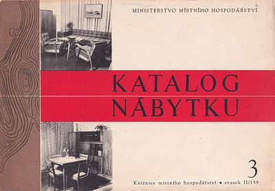 Каталог мебели. Том 3. Прага: Kniznice mistniho hospodarstvi, 1956 
18 л. ил., 21 х 20 см 
В 