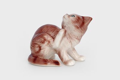 [без резерва] Коллекционная фарфоровая фигурка кота из серии &laquo;Cats of Character&raquo;. США: Danbury 