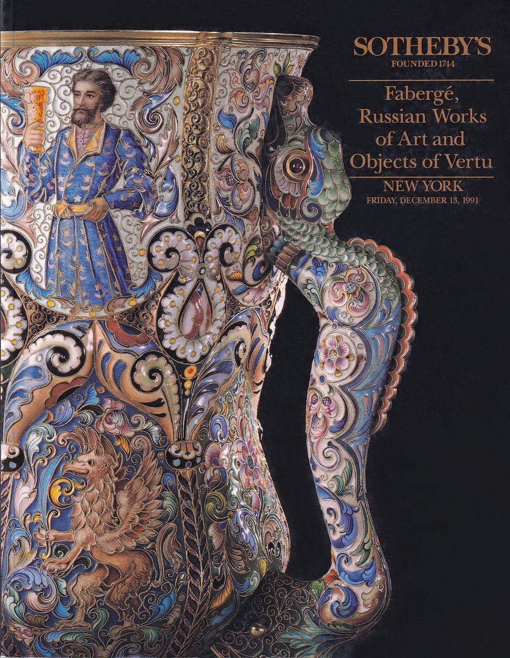 Каталог аукциона Sotheby's, Нью-Йорк, Фаберже, русское декоративно-прикладное искусство и 