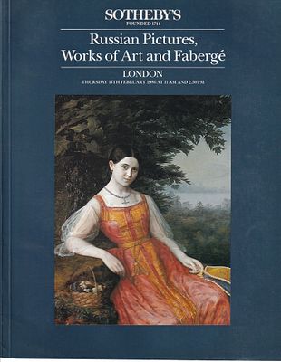 Каталог аукциона Sotheby's, Лондон, Русская живопись, предметы искусства и Фаберже от 13 