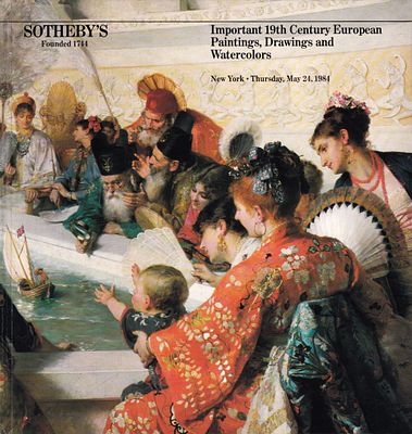 Каталог аукциона Sotheby's, Нью-Йорк, Европейская живопись XIX века, рисунки и акварели от 24 